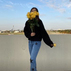 Blue jeans with stars